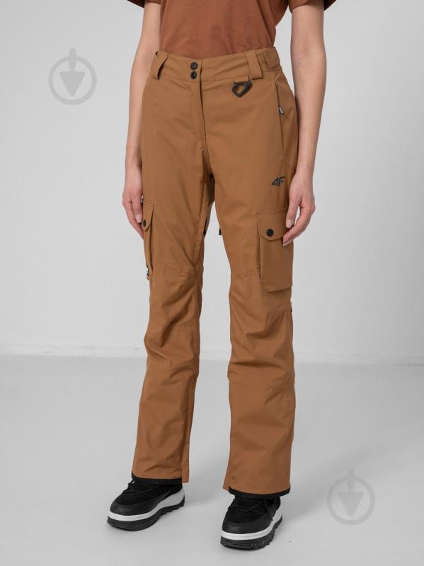 Брюки 4F WOSNOWBOARD TROUSERS SPDS001 H4Z22-SPDS001-81S р. XS коричневый - фото 2