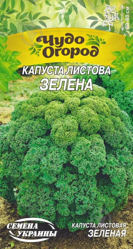 Семена Насіння України капуста листовая Зеленая 662700 0,5 г - фото 1