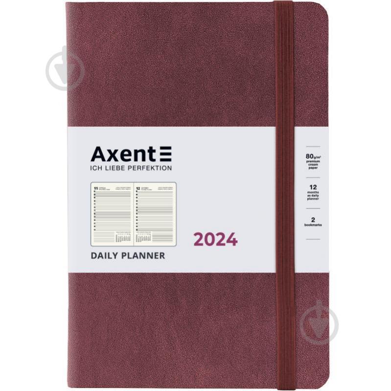 Еженедельник датированный Partner Soft Nuba сливовый Axent A5 2024 8817-24-58-A - фото 1