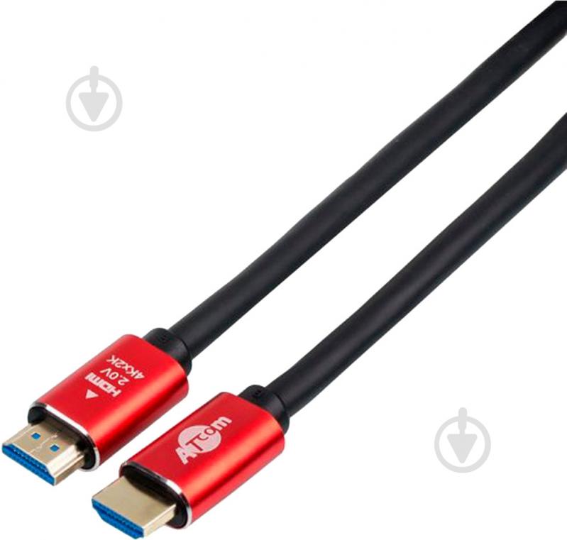 Кабель мультимедийный Atcom HDMI - HDMI 3 м черный (24943) - фото 1