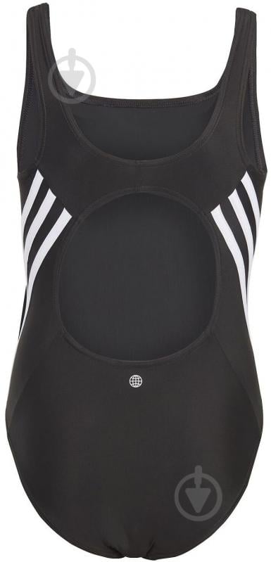 Купальник Adidas 3-Stripes Swimsuit IB6009 р.110 черный - фото 2