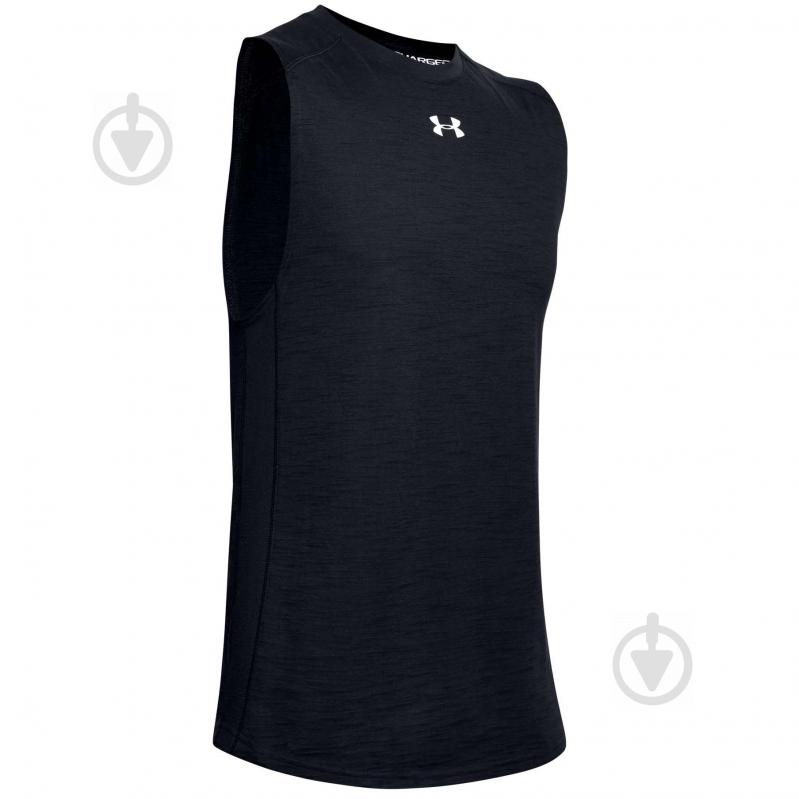 Майка Under Armour Charged Cotton Tank 1351556-001 р.XL черный - фото 1