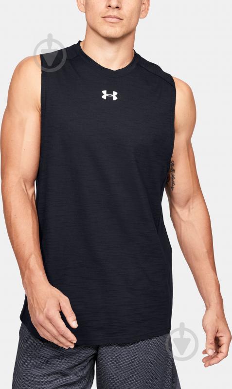 Майка Under Armour Charged Cotton Tank 1351556-001 р.XL черный - фото 3