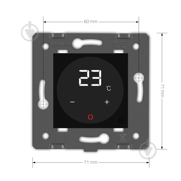 Механизм сенсорного терморегулятора Livolo C7-01TM2-12 - фото 5 Механизм сенсорного терморегулятора Livolo C7-01TM2-12 - фото 5