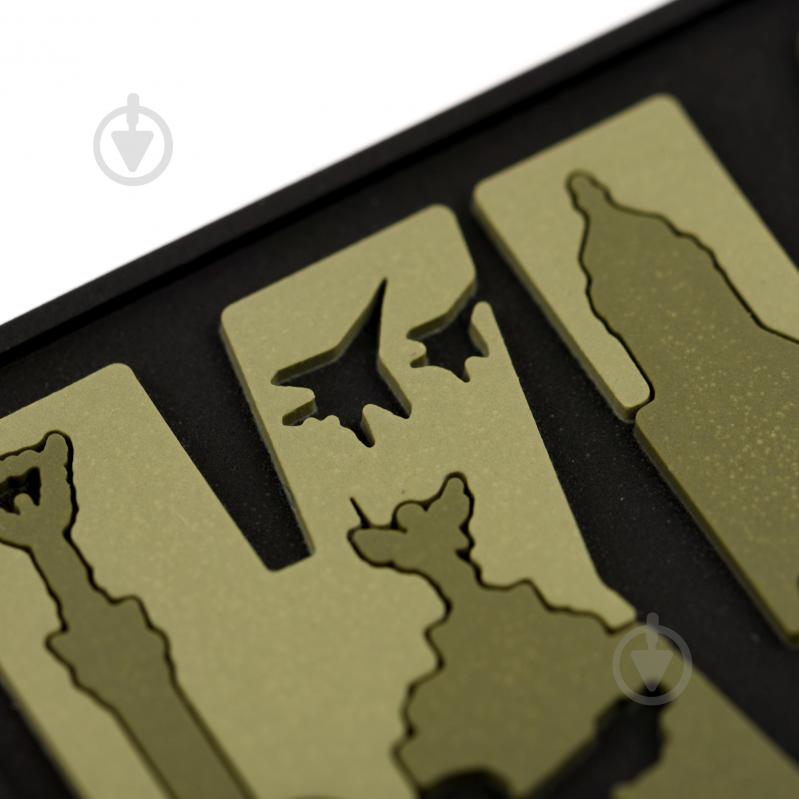 Патчи Brand Element ПВХ (шеврон) "Киев" олива, 8*5см - фото 4