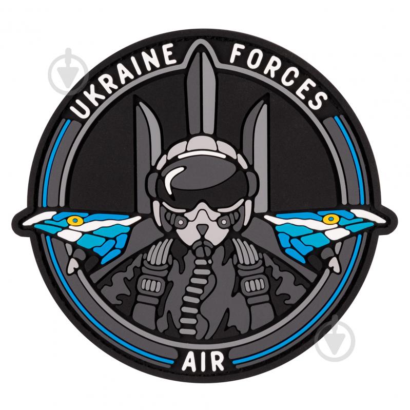 Патчи Brand Element ПВХ (шеврон) "Ukraine Forces AIR", 8*8,5см - фото 1