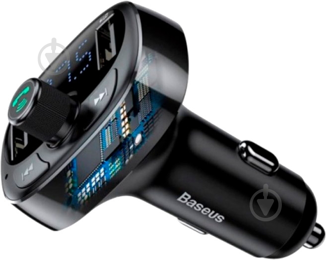 FM-трансмітер BASEUS T Type MP3 Car Charger S-09A Black (CCTM-01) - фото 7