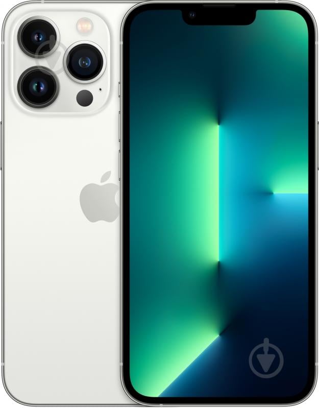 Смартфон Apple iPhone 13 Pro Max 128GB Silver (REF A) (2AMLL73) - фото 1 Смартфон Apple iPhone 13 Pro Max 128GB Silver (REF A) (2AMLL73) - фото 1