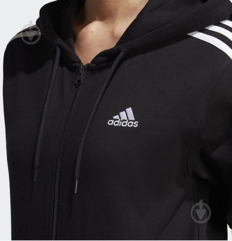 Худи Adidas Essentials 3-Stripes French IC8769 р.M черный - фото 3