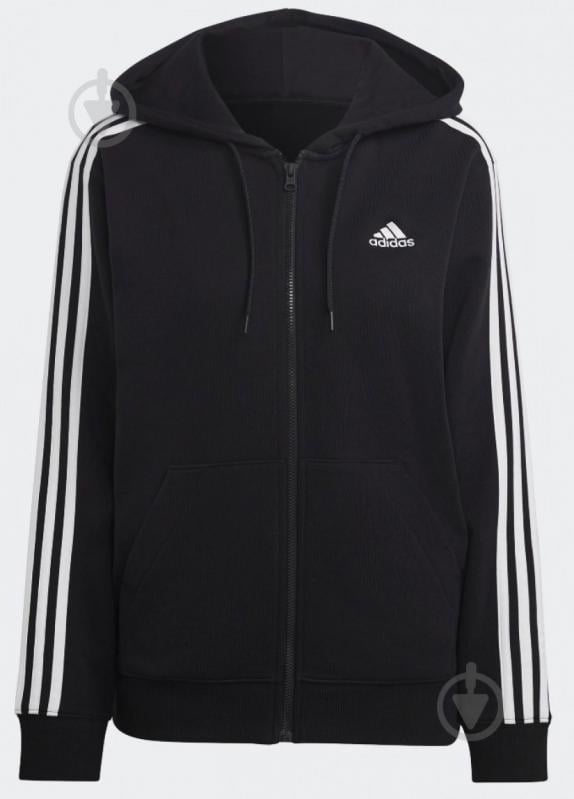 Худи Adidas Essentials 3-Stripes French IC8769 р.M черный - фото 6