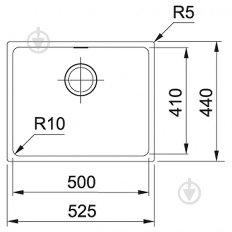 Мийка для кухні Franke Sirius SID 110-50 (144.0649.561) сірий - фото 2