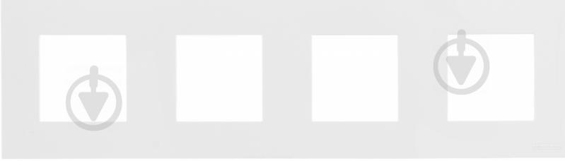 Рамка чотиримісна ABB ZENIT універсальна білий N2274.1 BL - фото 1