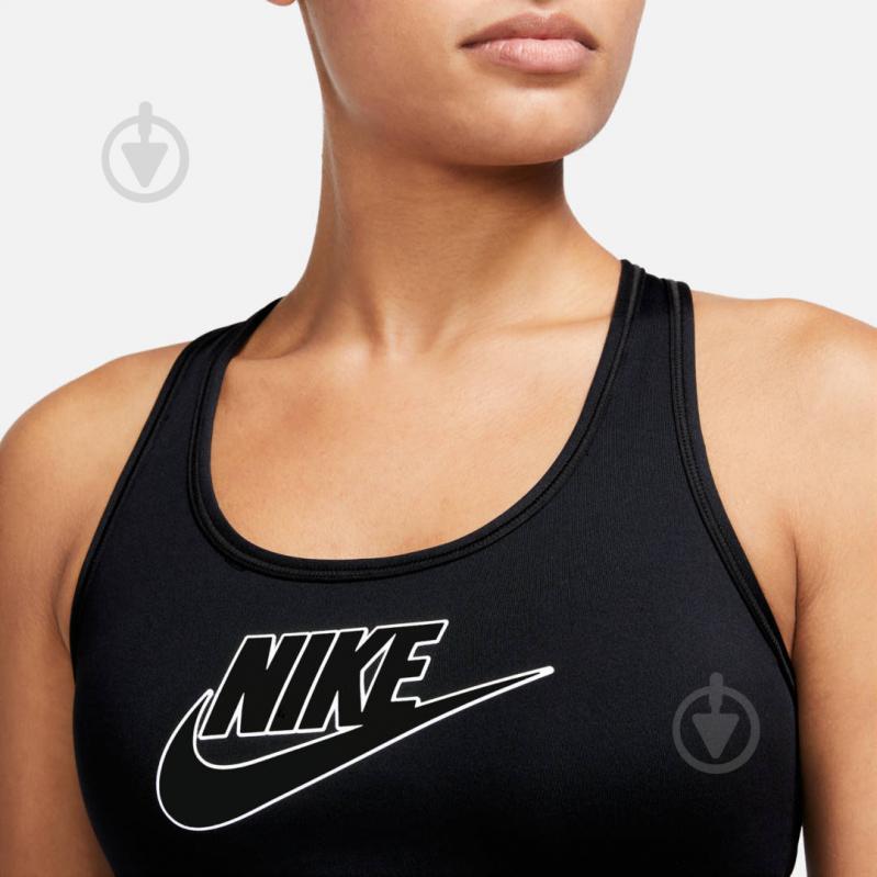 Бра Nike W NK SWSH MED SPT FUTURA BRA FB4080-010 р.L черный - фото 3