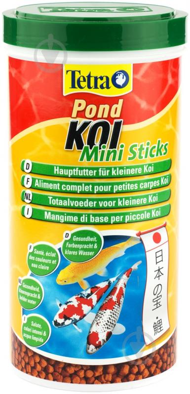 Корм Tetra Pond Koi Sticks Junior 1 л (рыба и побочные рыбные продукты) - фото 1