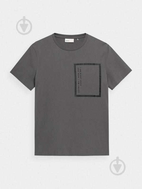 Футболка Outhorn HOL22-TSM604-23S р.S темно-сірий - фото 1 Футболка Outhorn HOL22-TSM604-23S р.S темно-сірий - фото 1