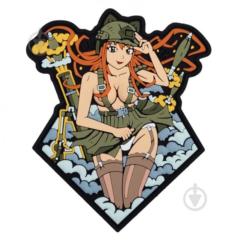 Патчи Brand Element ПВХ (шеврон) "Anime girl" руда, 10*7,5см - фото 1 Патчи Brand Element ПВХ (шеврон) "Anime girl" руда, 10*7,5см - фото 1