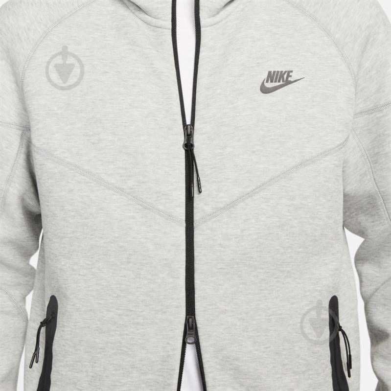 Джемпер Nike M NK TCH FLC FZ WR HOODIE FB7921-063 р.S сірий - фото 8