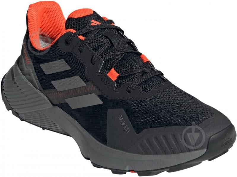 Кросівки чоловічі Adidas Terrex Soulstride Rain.Rdy IF5016 р.41 1/3 чорні із помаранчевим - фото 3