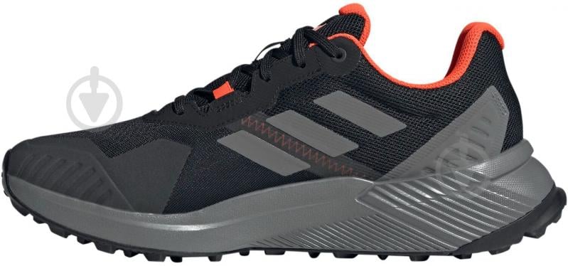 Кросівки чоловічі Adidas Terrex Soulstride Rain.Rdy IF5016 р.41 1/3 чорні із помаранчевим - фото 2