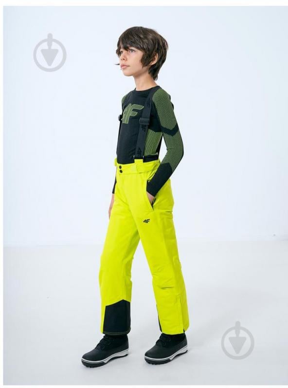 Штани 4F SKI TROUSERS JSPMN001 HJZ22-JSPMN001-45S р. 164 салатовий - фото 3