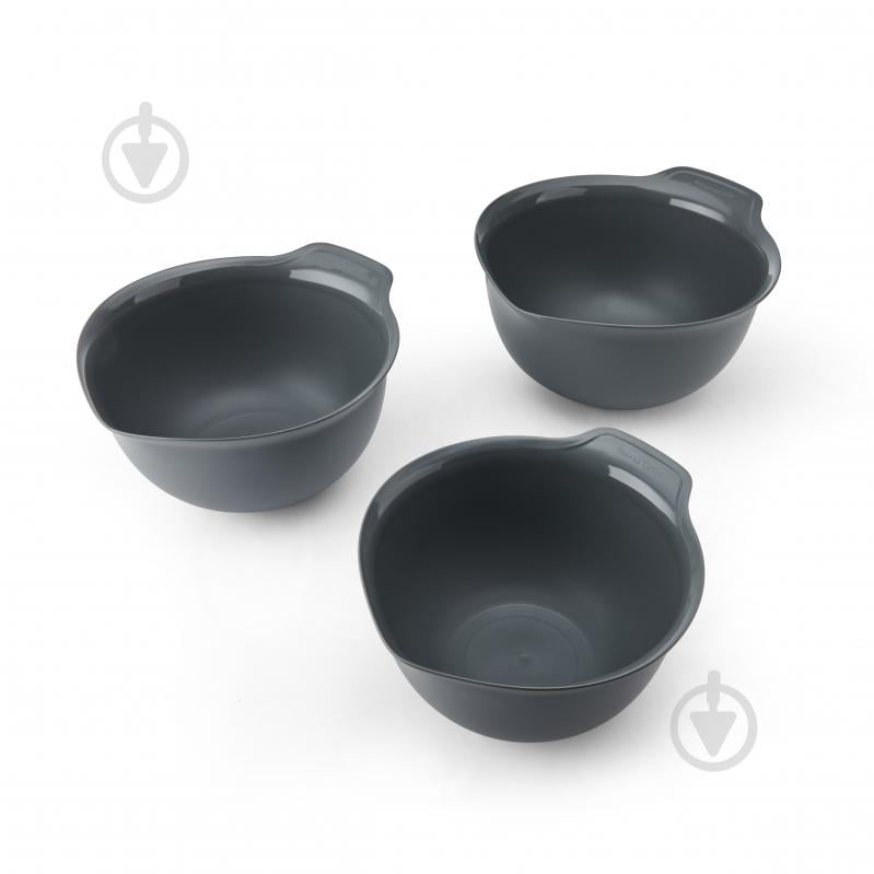 Набор мисок KitchenAid Coreline, 3шт, 2,4/3,3/4,3л, серый (KQG175OSCGG) - фото 2 Набор мисок KitchenAid Coreline, 3шт, 2,4/3,3/4,3л, серый (KQG175OSCGG) - фото 2