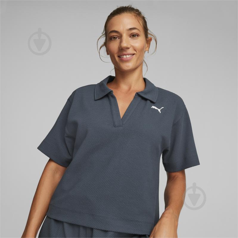 Поло Puma HER POLO TEE 67310816 р.M синий - фото 3