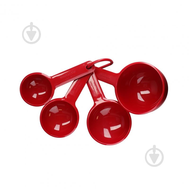 Набір мірних ємностей KitchenAid 4 шт, 59/79/118/237 мл, червоний (KQG058OHERE) - фото 1