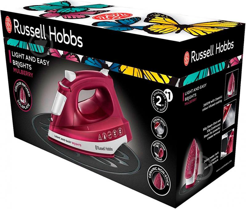 Утюг Russell Hobbs 24820-56 Light & Easy Brights Mulberry - фото 8