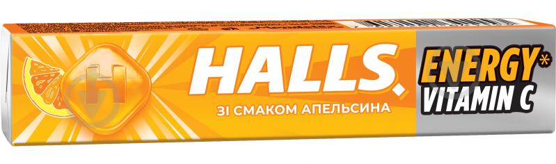 Льодяники Halls з вітаміном С зі смаком апельсина 25,2 г - фото 1