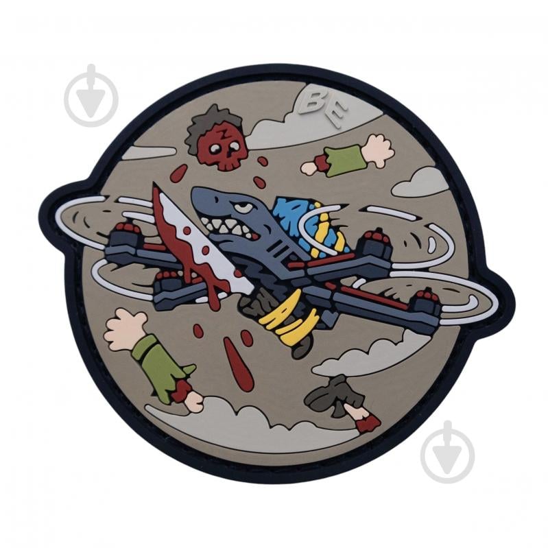 Патчи Brand Element ПВХ (шеврон) "FPV" койот, 6см - фото 2