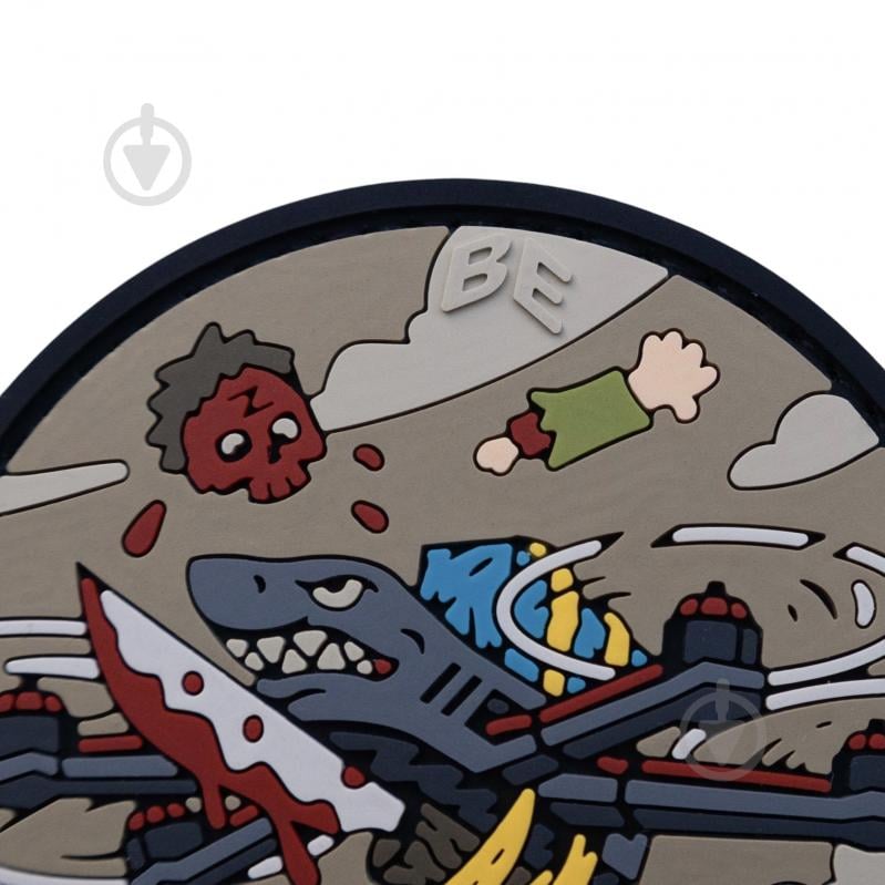 Патчи Brand Element ПВХ (шеврон) "FPV" койот, 6см - фото 3