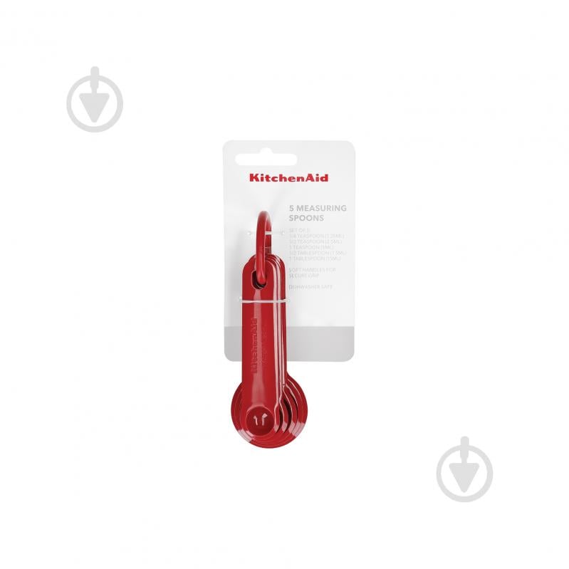 Набір мірних ложок KitchenAid Universal, 5 шт, червоний (KQG057OHERE) - фото 4