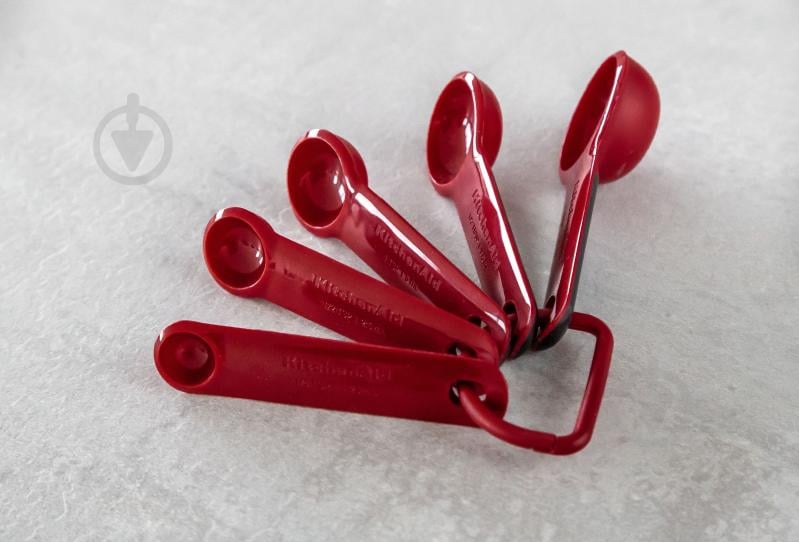 Набір мірних ложок KitchenAid Universal, 5 шт, червоний (KQG057OHERE) - фото 5