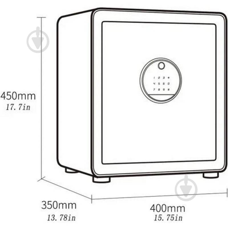 Сейф Xiaomi CRMCR BGX-X1-45MP White - фото 11 Сейф Xiaomi CRMCR BGX-X1-45MP White - фото 11