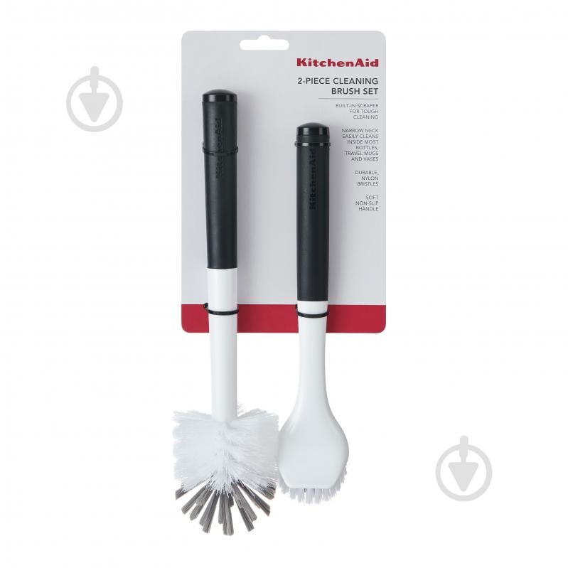 Набір щіток Sinkware 2 шт. 29,5 см чорно-білий (KEG875OHBA) KitchenAid - фото 5