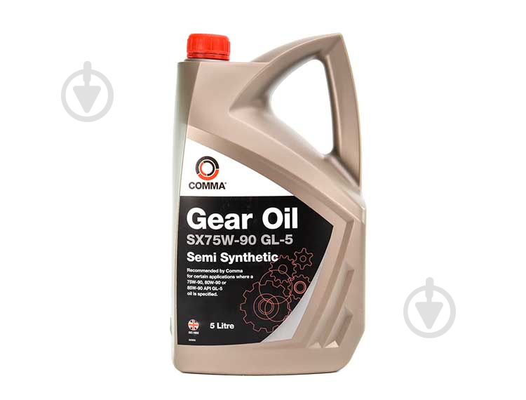 Масло трансмиссионное COMMA Gear Oil SX 75W-90 5 л (SX5L) - фото 1