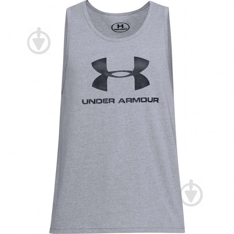 Майка Under Armour SPORTSTYLE LOGO TANK 1329589-036 р.S сірий - фото 1