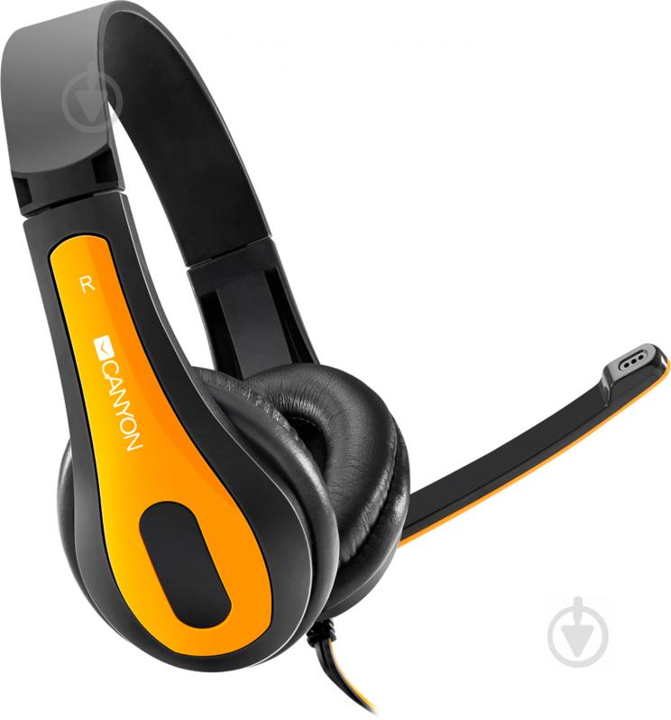 Навушники Canyon PC headset yellow (CNS-CHSC1BY) - фото 3