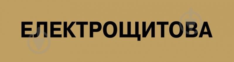 Табличка Електрощитова 300х80 мм латунь - фото 1