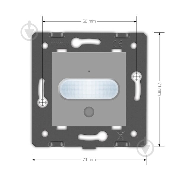 Механизм датчика движения Livolo серый VL-C7-01RG-15 - фото 6 Механизм датчика движения Livolo серый VL-C7-01RG-15 - фото 6