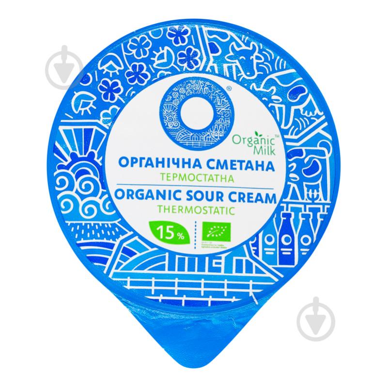 Сметана Organik milk органічна 15% 250 г - фото 6