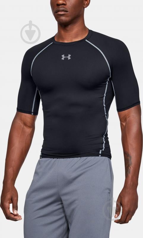 Футболка Under Armour UA HG Armour SS 1257468-001 р.L черный - фото 3