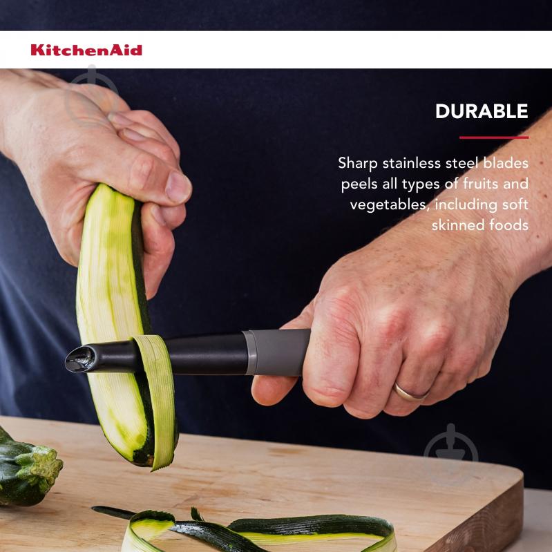 Овощечистка KitchenAid 22 см серый (KAS112OHCGG) - фото 7