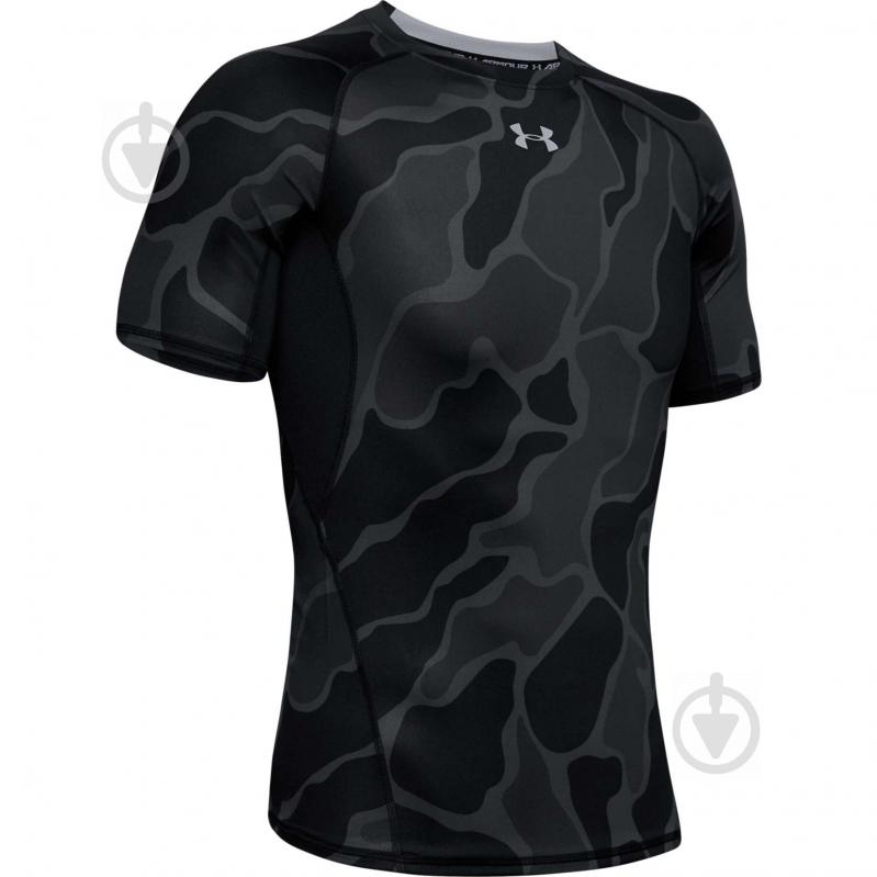 Футболка Under Armour UA HG ARMOUR SS NOV 1345722-002 р.L черный - фото 1