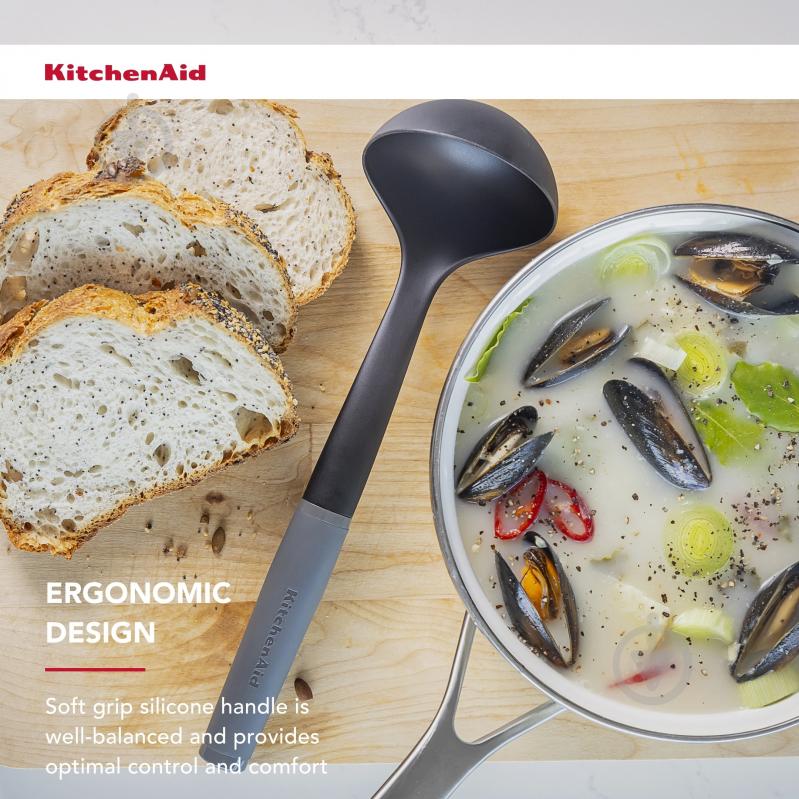 Ополоник KitchenAid 31,5 см, сірий (KAS006OHCGG) - фото 6