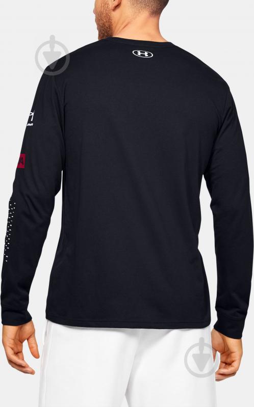 Футболка Under Armour UA MULTI LOGO LS 1351623-001 р.S черный - фото 4