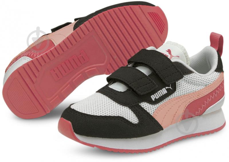 Кросівки для дівчаток Puma Puma R78 V PS 37361715 р.28 біло-коралові - фото 4 Кросівки для дівчаток Puma Puma R78 V PS 37361715 р.28 біло-коралові - фото 4