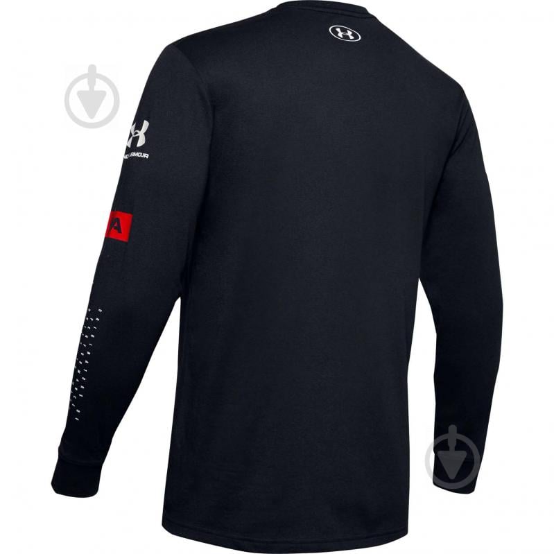 Футболка Under Armour UA MULTI LOGO LS 1351623-001 р.XL чорний - фото 2