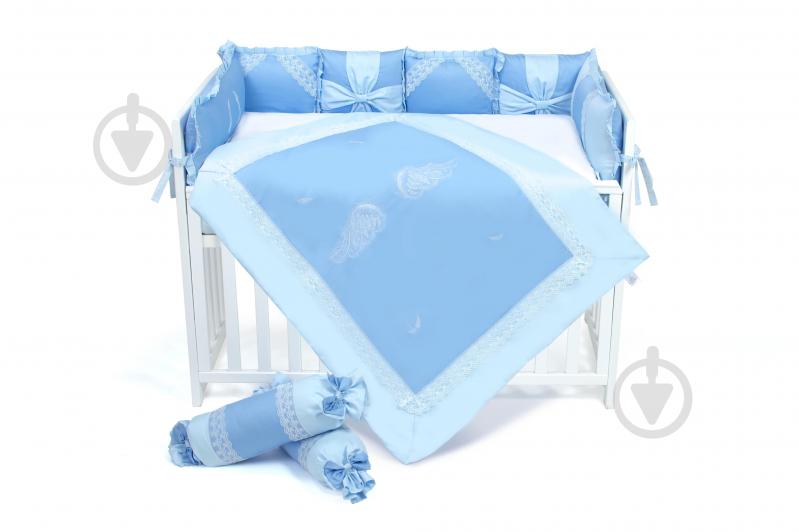 Комплект для дитячого ліжечка Baby Veres Angel wings blue блакитно-синій 216.20 - фото 2