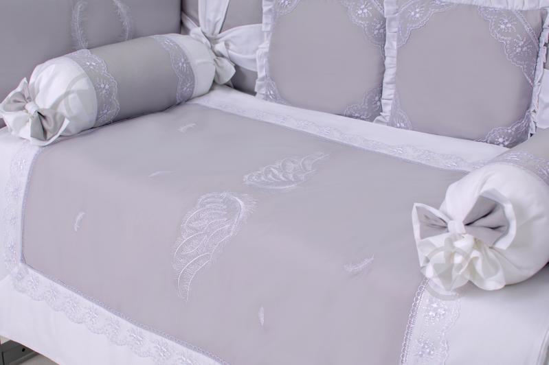 Комплект для детской кроватки Baby Veres Angel wings grey серый 216.26 - фото 3